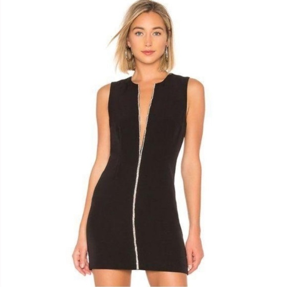NBD Phineas Rhinestone Sleevelss Plunge Mini Dress Size XXS - Picture 1 of 8